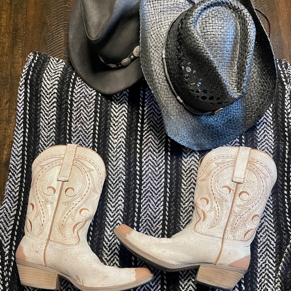 Sterling River Country Western Cowgirl Women’s Leather Boots Size 11 - Picture 1 of 10